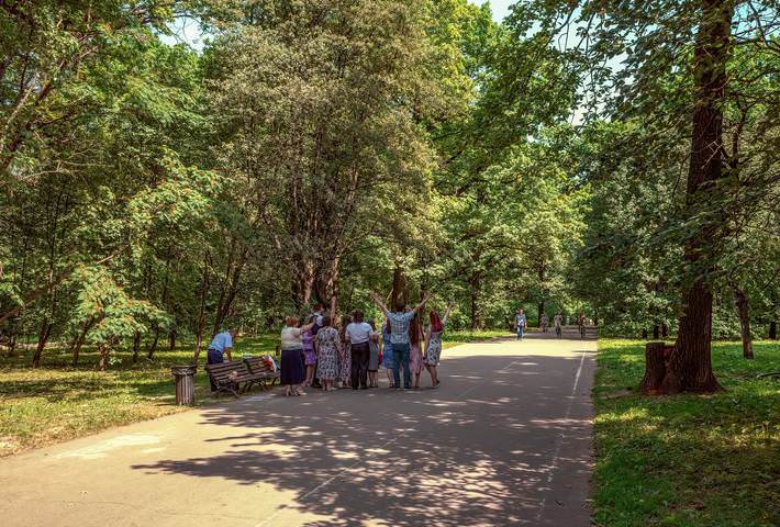 В Ботаническом саду. Москва