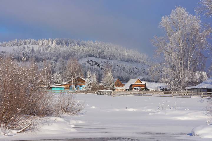 Деревенская зима