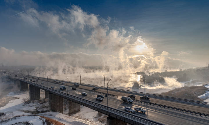 Красноярск. -40 градусов.