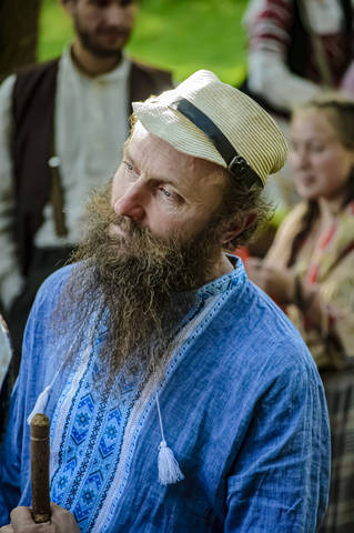 На празднике сбора урожая