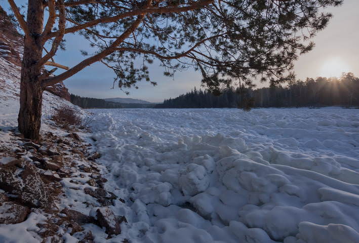 Морозное утро у Иркута