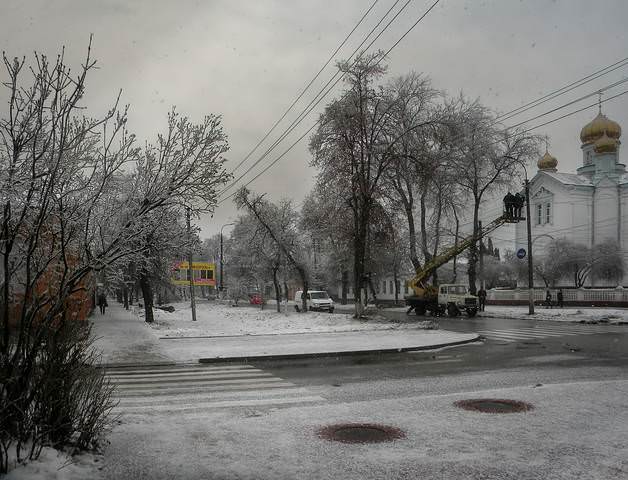Ледяной дождь прошел