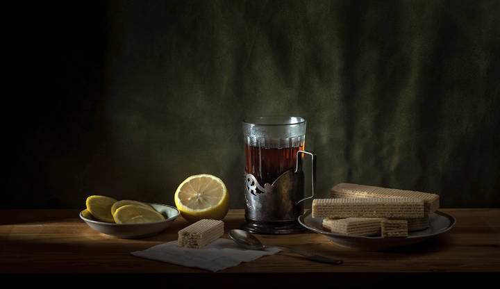 Чай с лимоном
