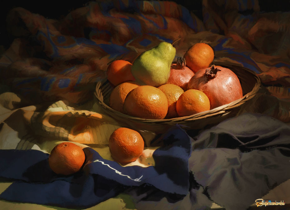 платки и фрукты