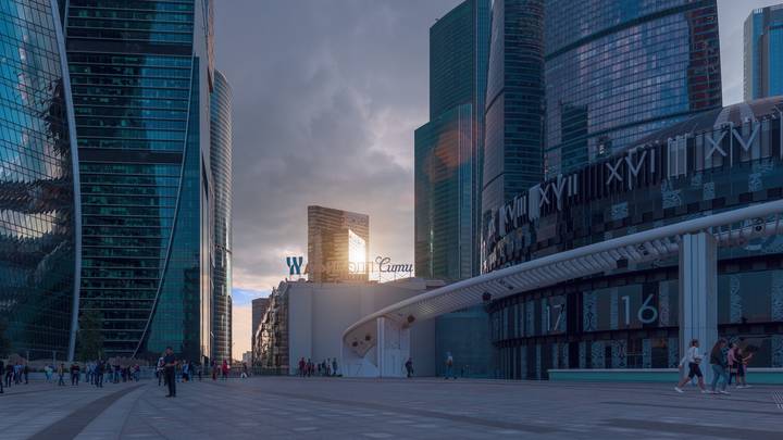 Вечер в Москва-Сити