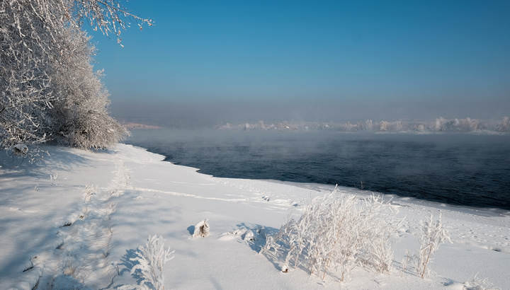 На берегу Ангары.