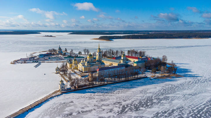 Зимний Селигер Нилова пустынь