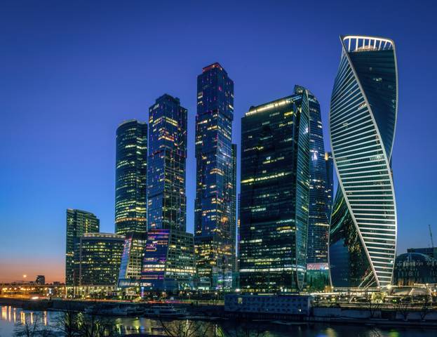 Весна и Москва-Сити