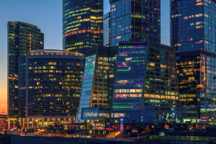 Под'езжая к Москва-Сити