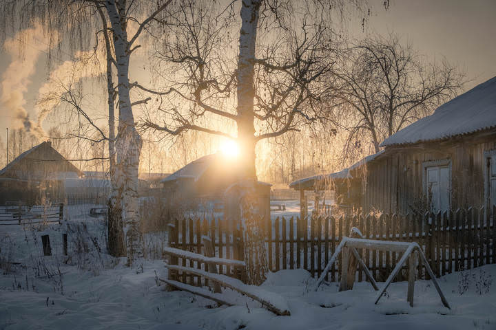Деревенское утро 
