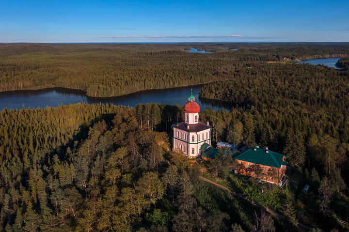Вознесенский скит Соловецкого монастыря. Секирная гора