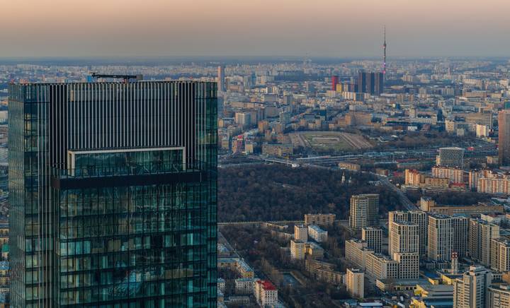 Виды Москвы, с высоты 358 метров