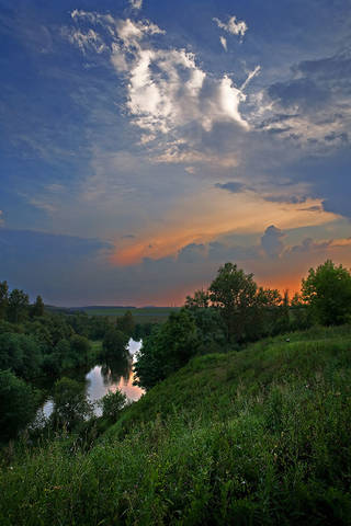 Закат жаркого дня