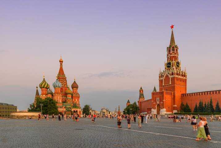 Закат на Красной площади
