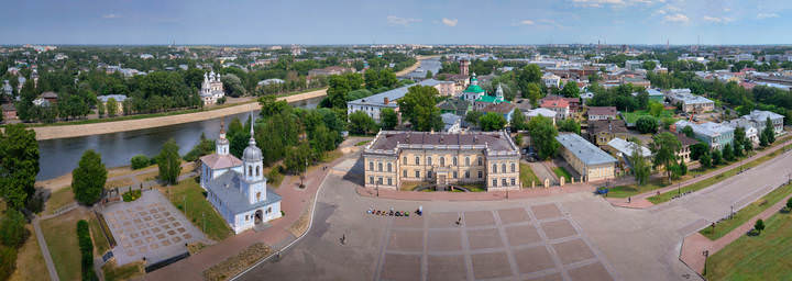 Вологда с колокольни Софийского собора