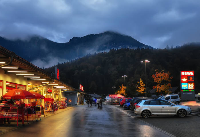 Осенние сумерки в Альпах