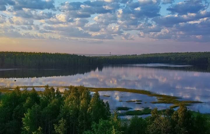 Акварельный рассвет.