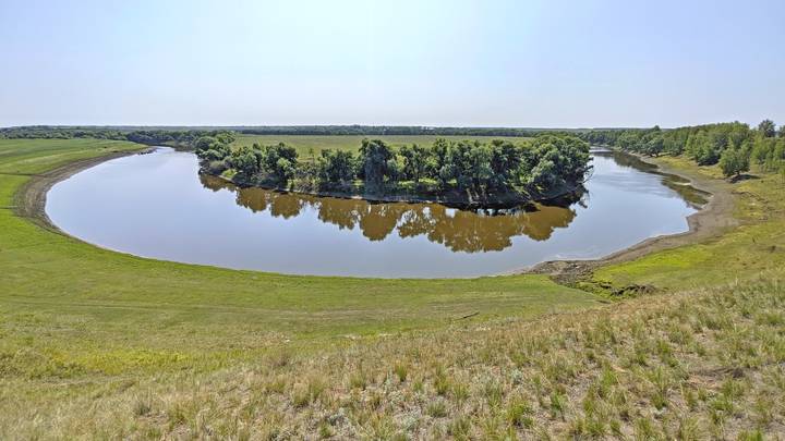 Река Омь у села Куликово