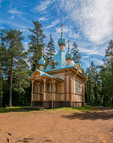 Валаам.  Часовня Вознесения Господня на горе Елеон.