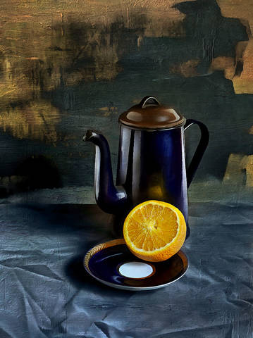 cobalt and orange 
