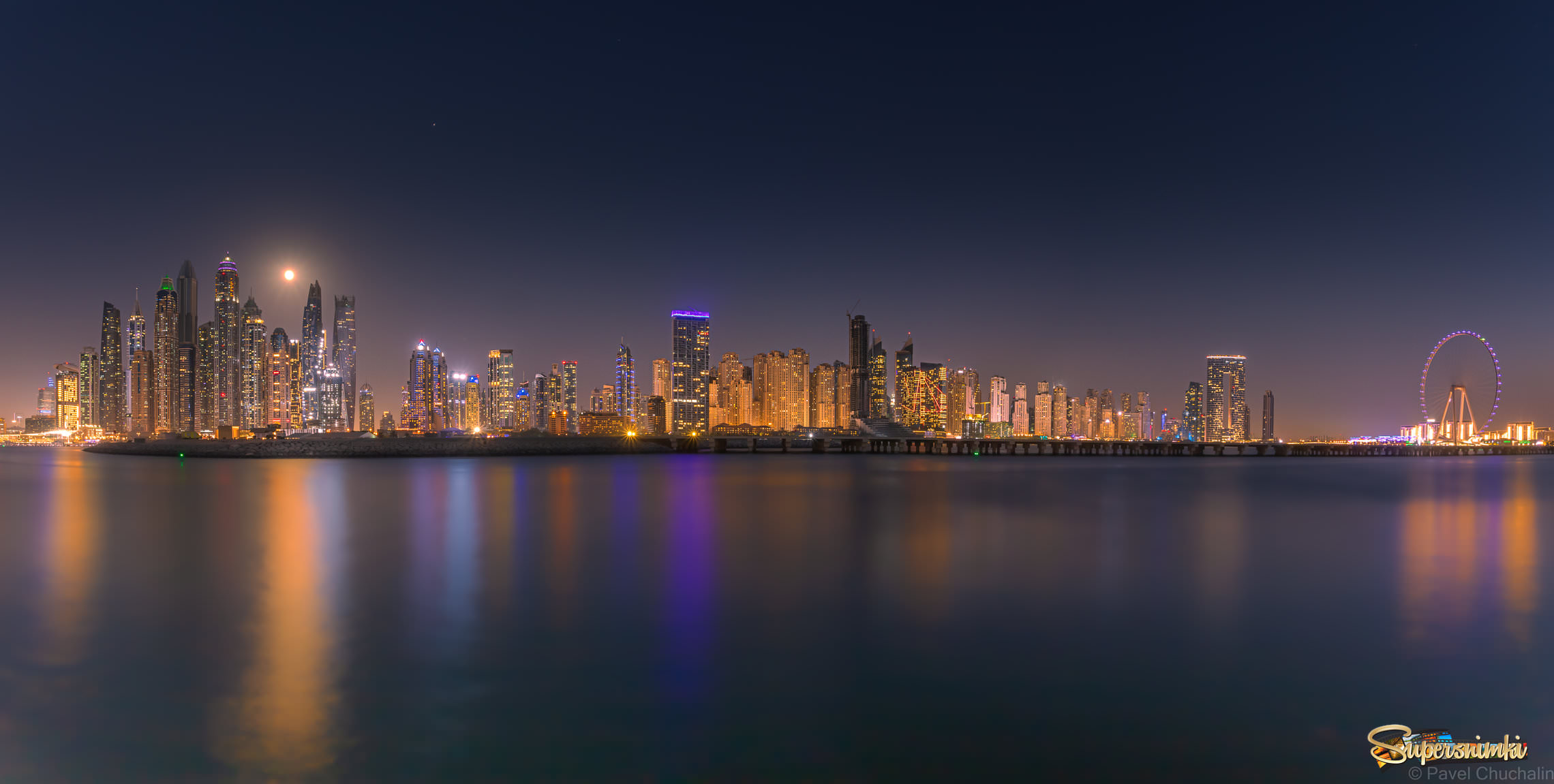 Dubai Marina, JBR и BlueWaters.