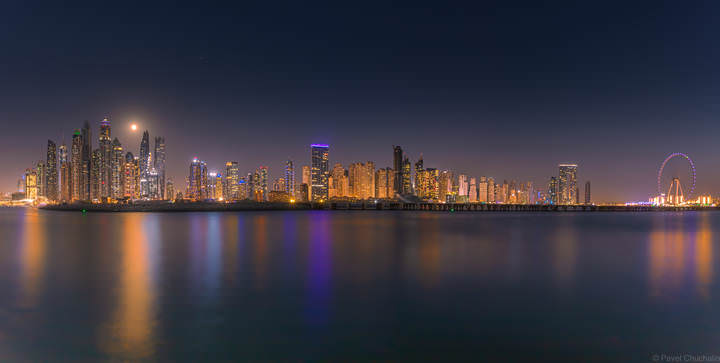 Dubai Marina, JBR и BlueWaters.
