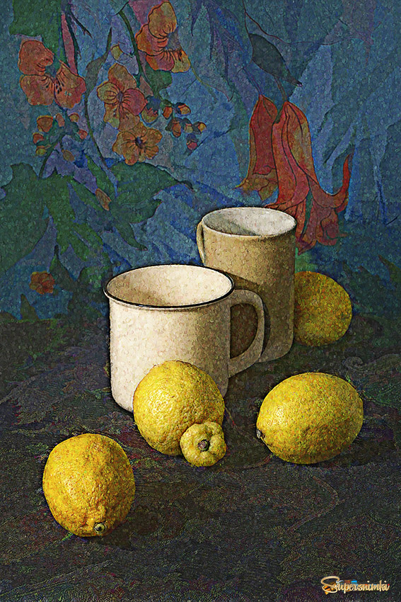 лимоны и платок