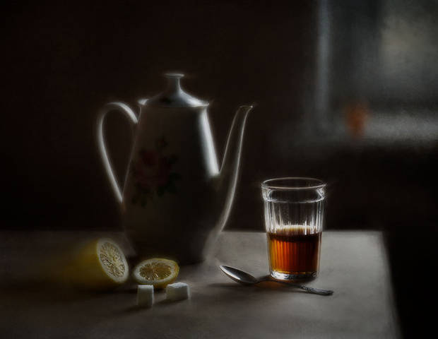 чай с лимоном