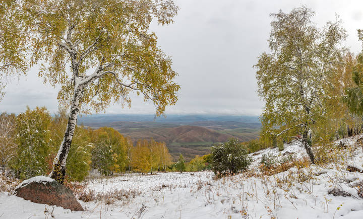 Первый снег: больше, шире, выше