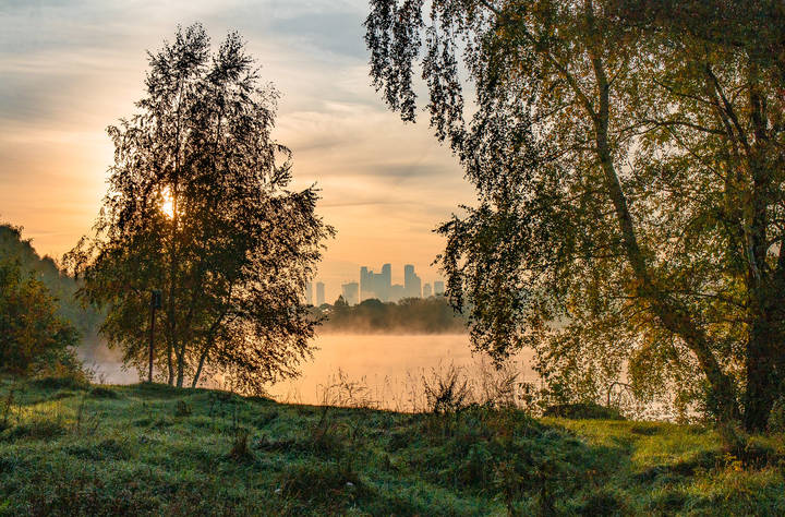 утро