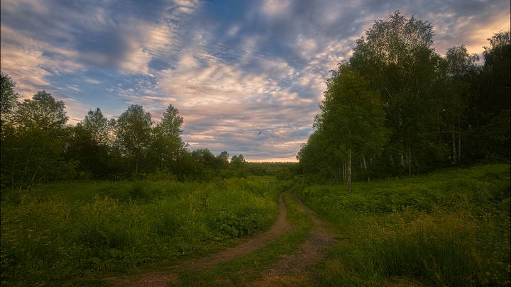 Вечерело