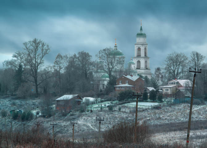 Поздняя осень в деревне Подсосино.