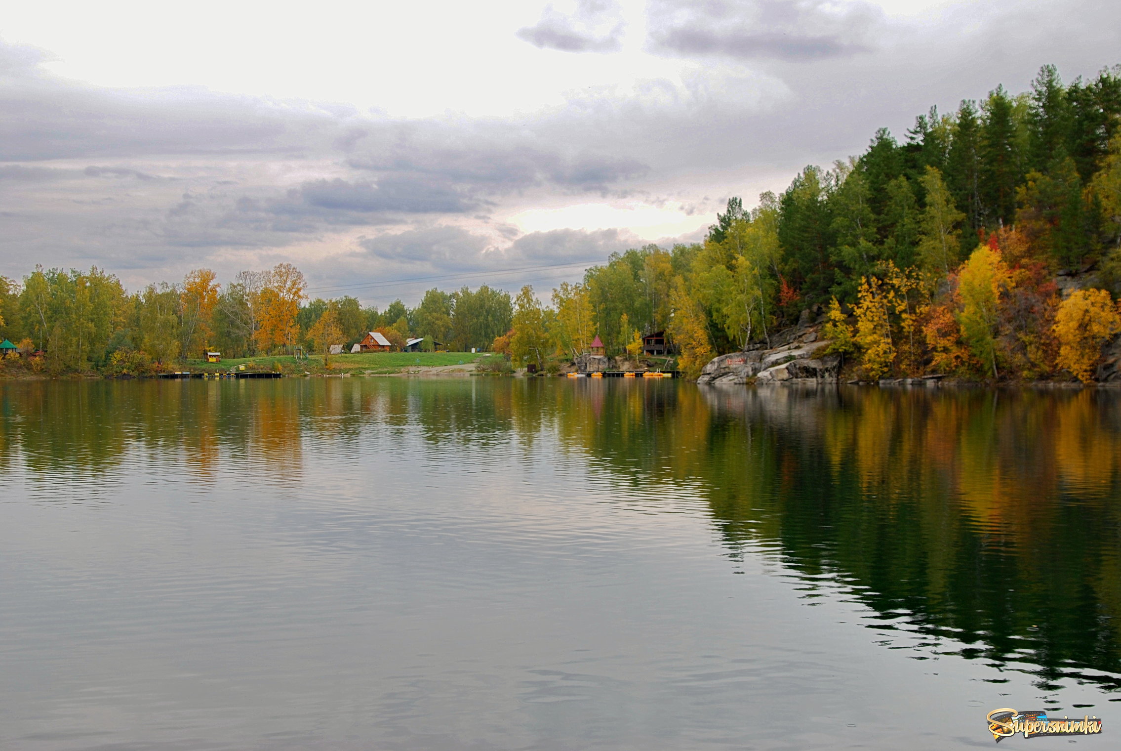 осень на озере