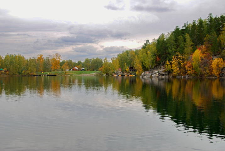 осень на озере