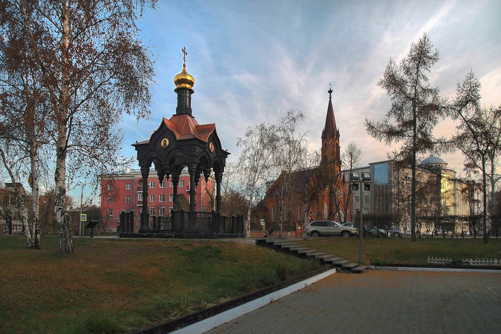 В сквере вечерком...