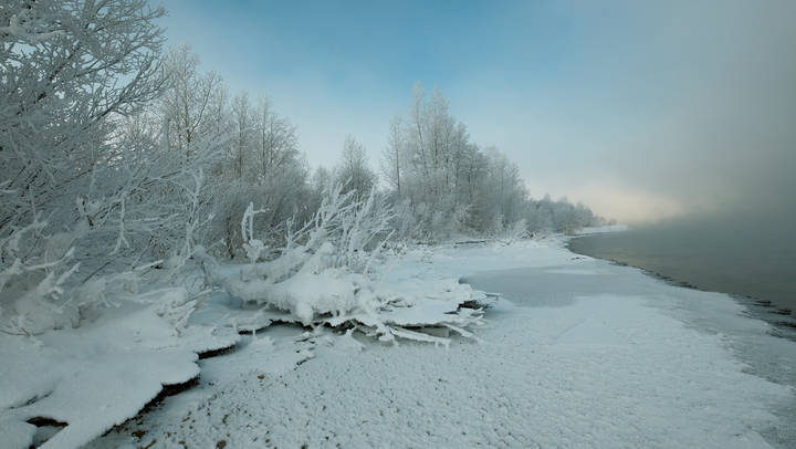 Мороз на Ангаре.