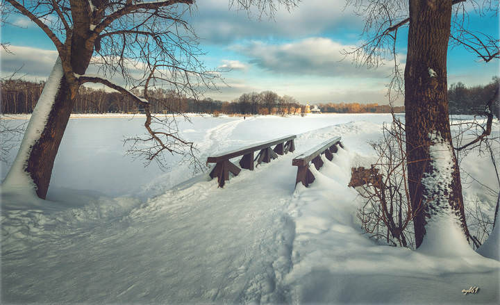 Зима в Кусково