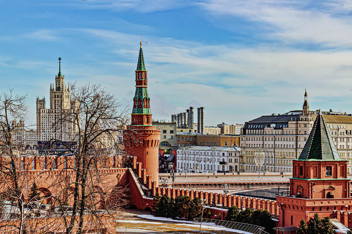 В Московском Кремле, март...