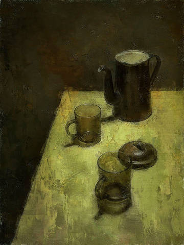 кофейник и кружки