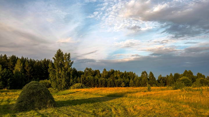 В закатных лучах