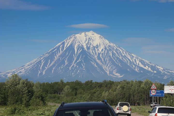 впереди - вулкан
