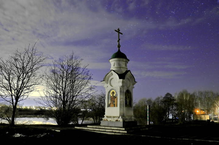 Шуя. Часовня на мемориале памяти солдат, погибших в Великой Отечественной войне 