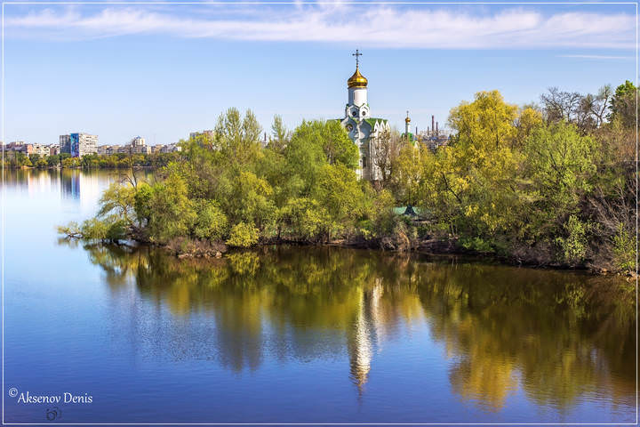 Днепр весенний
