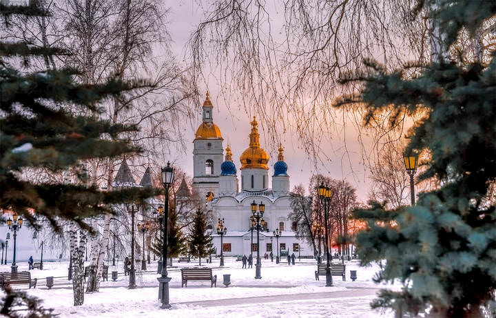 Тобольск зимой.