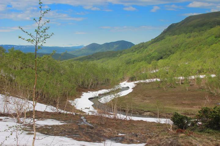 горы и снег