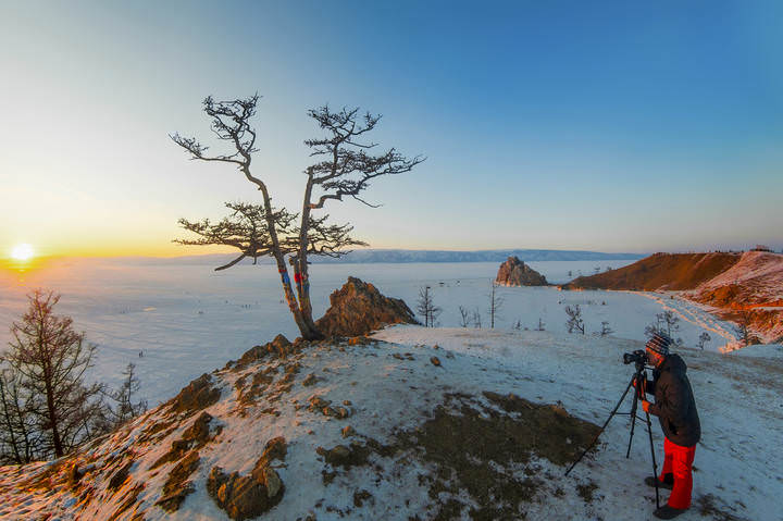 Байкал. На закате.