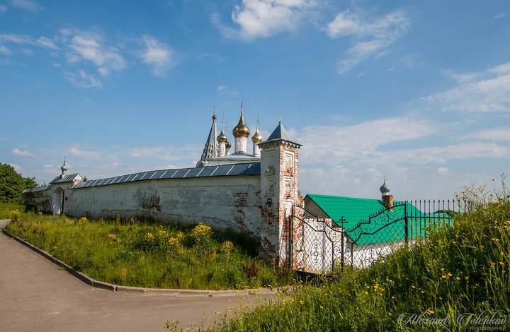  Гороховец. Вид на Свято-Троицкий Никольский мужской монастырь. 