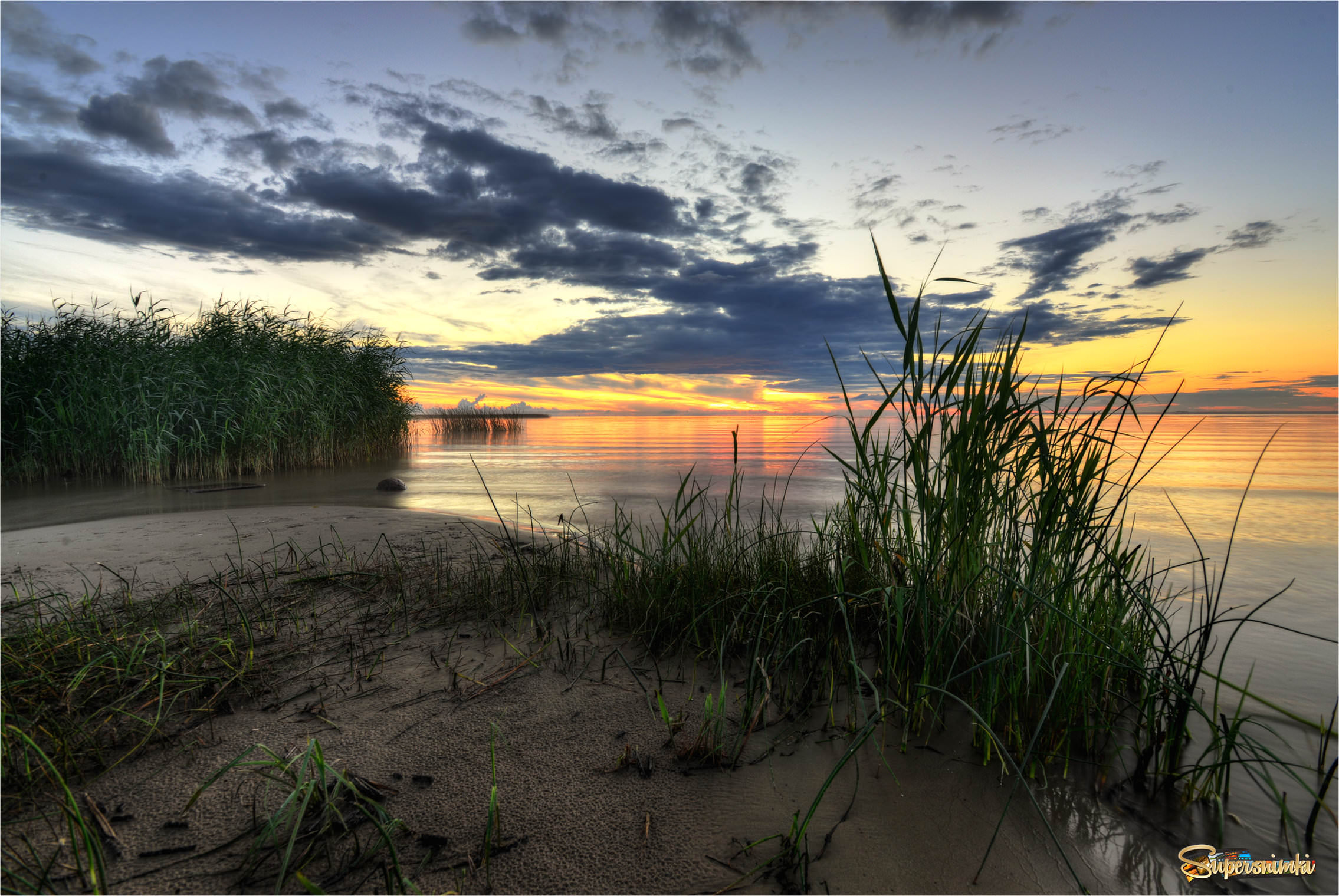 закат на финском заливе