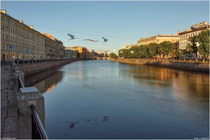 Раннее утро. Река Фонтанка