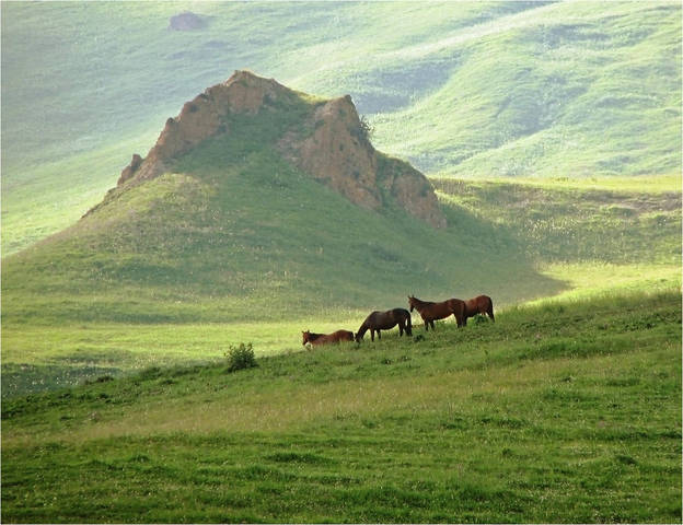 Вечер в горах Карачая..